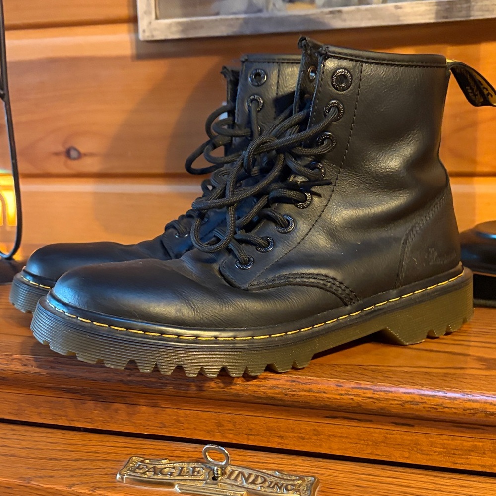 Dr. Martens Black Leather Boots